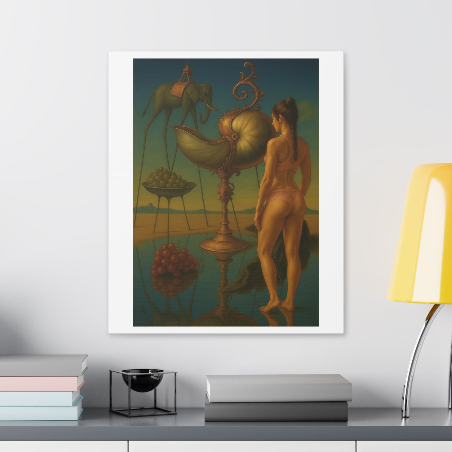 Waterfront Reality Distortion 'Designed by AI' Canvas Art Print