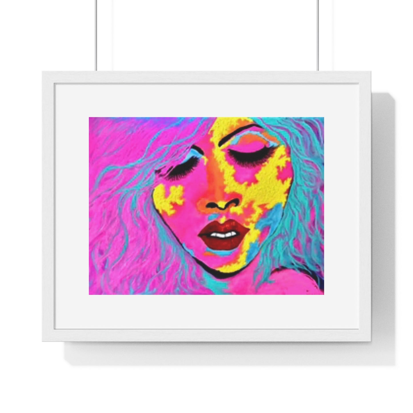 Ecstasy, Psychedelic Art 'Designed by AI' Framed Print
