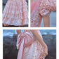 Vireous Soft Luxury Pink Layered Evening Dress