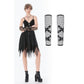 Dark In Love Punk Mesh Hollow Chain-Decor Gloves