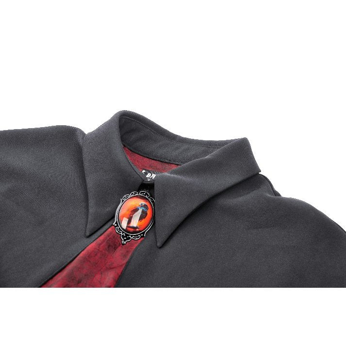Dark in Love Camazotz Vampire Bat-Shaped Capelet in Black and Blood Red