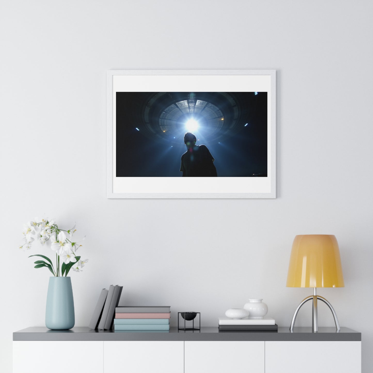 Last Moments Before the Abduction 'Designed by AI' Framed Art Print