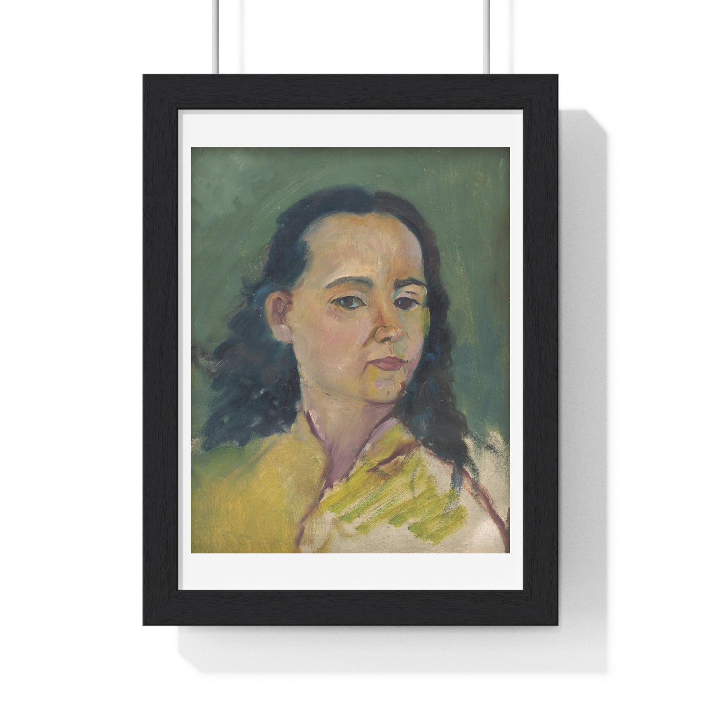 Portrait of a Woman (1920) by Arnold Peter Weisz Kubínčan, from the Original, Framed Art Print