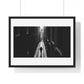 Black and White Photography, High-Contrast Cityscape II 'Designed by AI' Framed Print