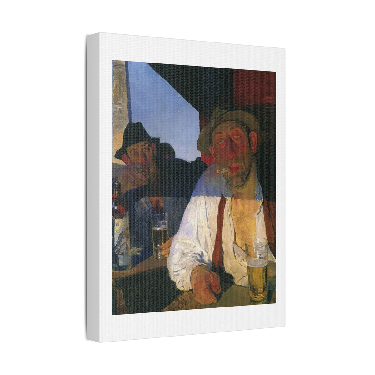 Café Art II, Print on Satin Canvas, Stretched