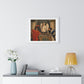 The Devil's Checkmate by Moritz Retzsch (1831) from the Original, Framed Art Print