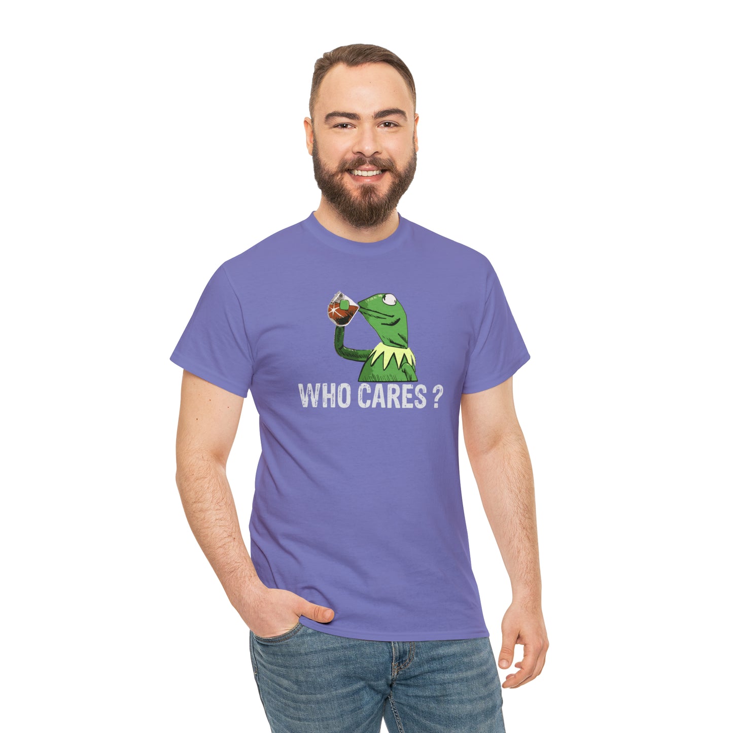 Who Cares Kermit Funny T-Shirt