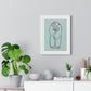 Study for a Mother and Child Grouping, from the Original, Wooden Framed Print