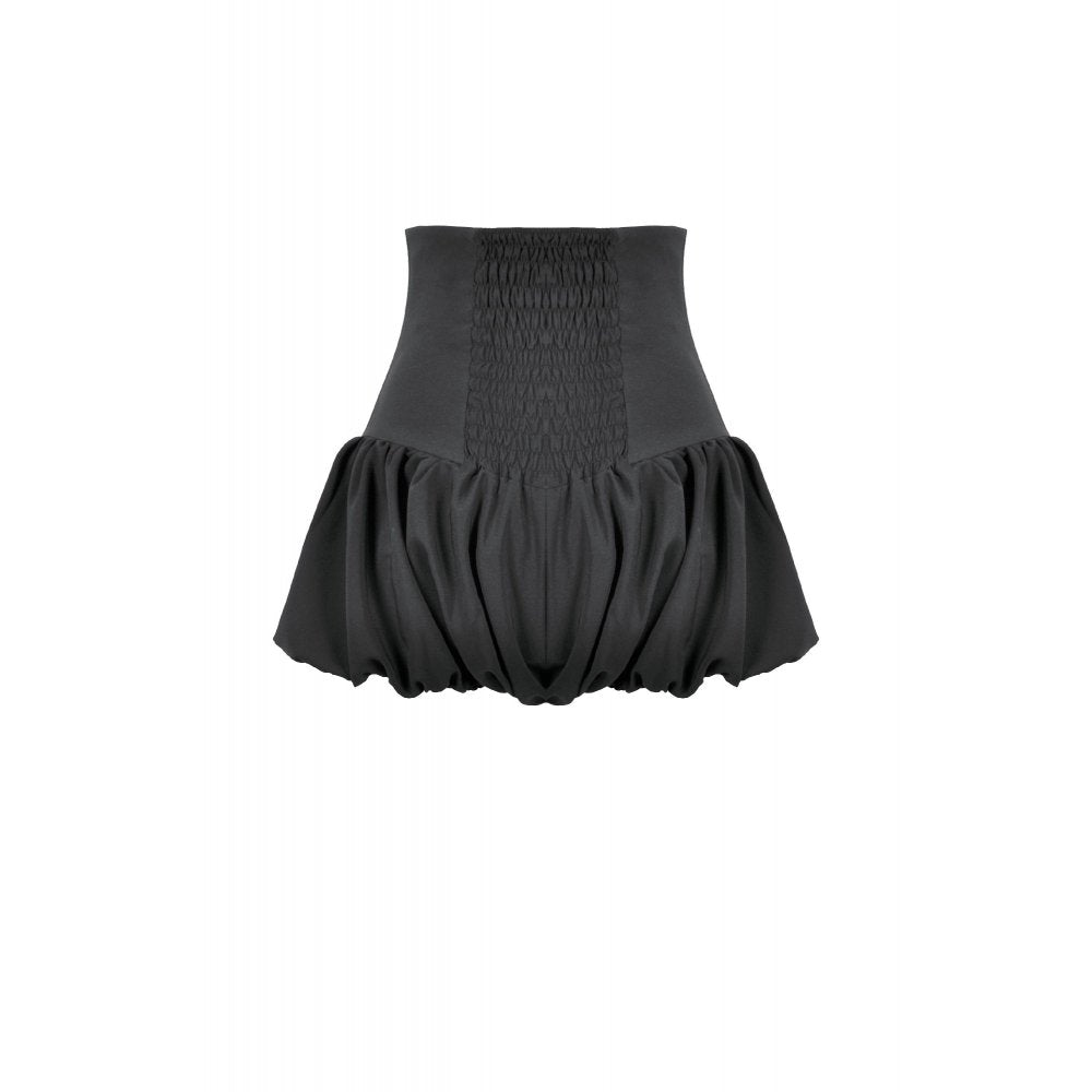 Dark in Love Brynja Eyelet Balloon Shorts in Black