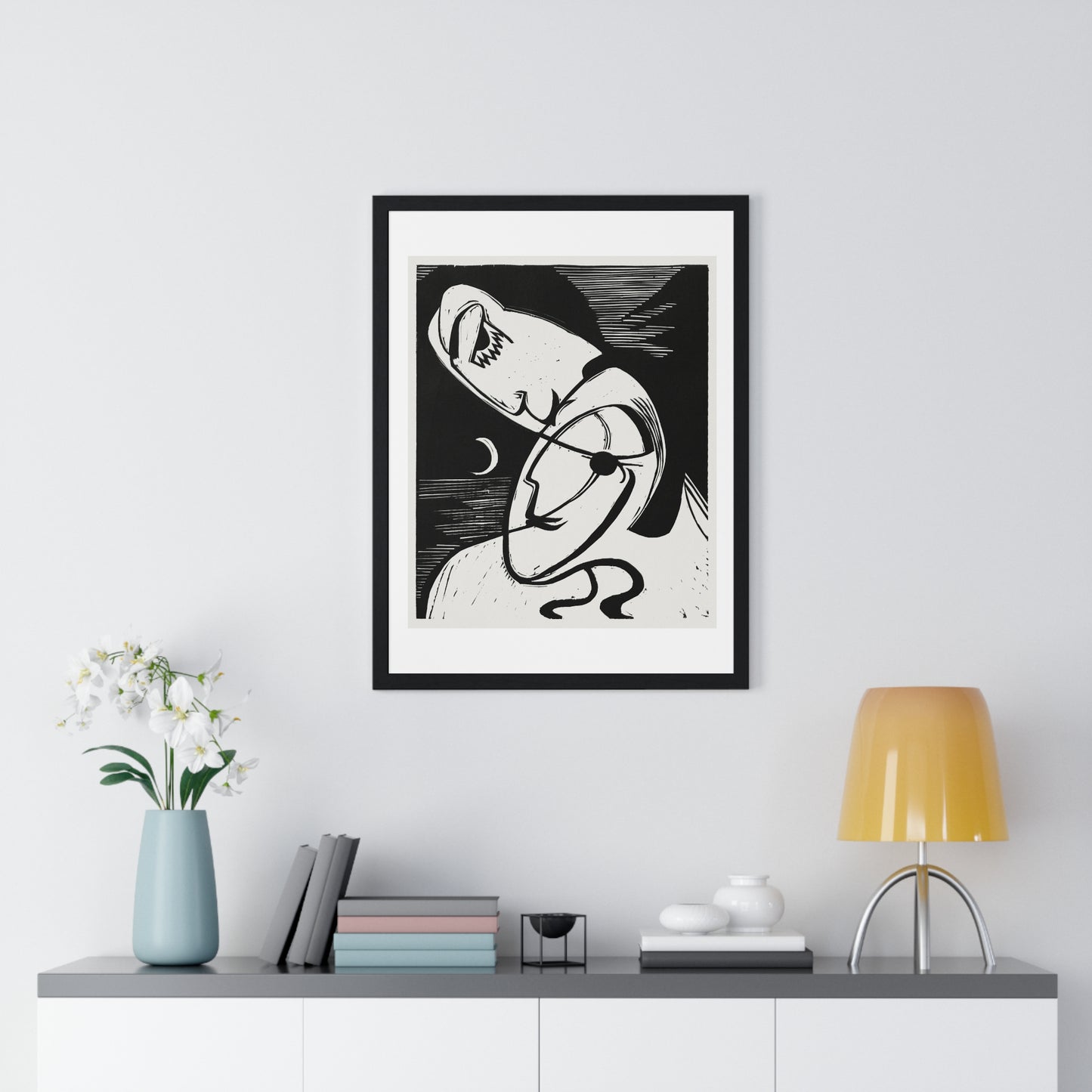 The Kiss (1930) by Ernst Ludwig Kirchner, from the Original, Framed Art Print