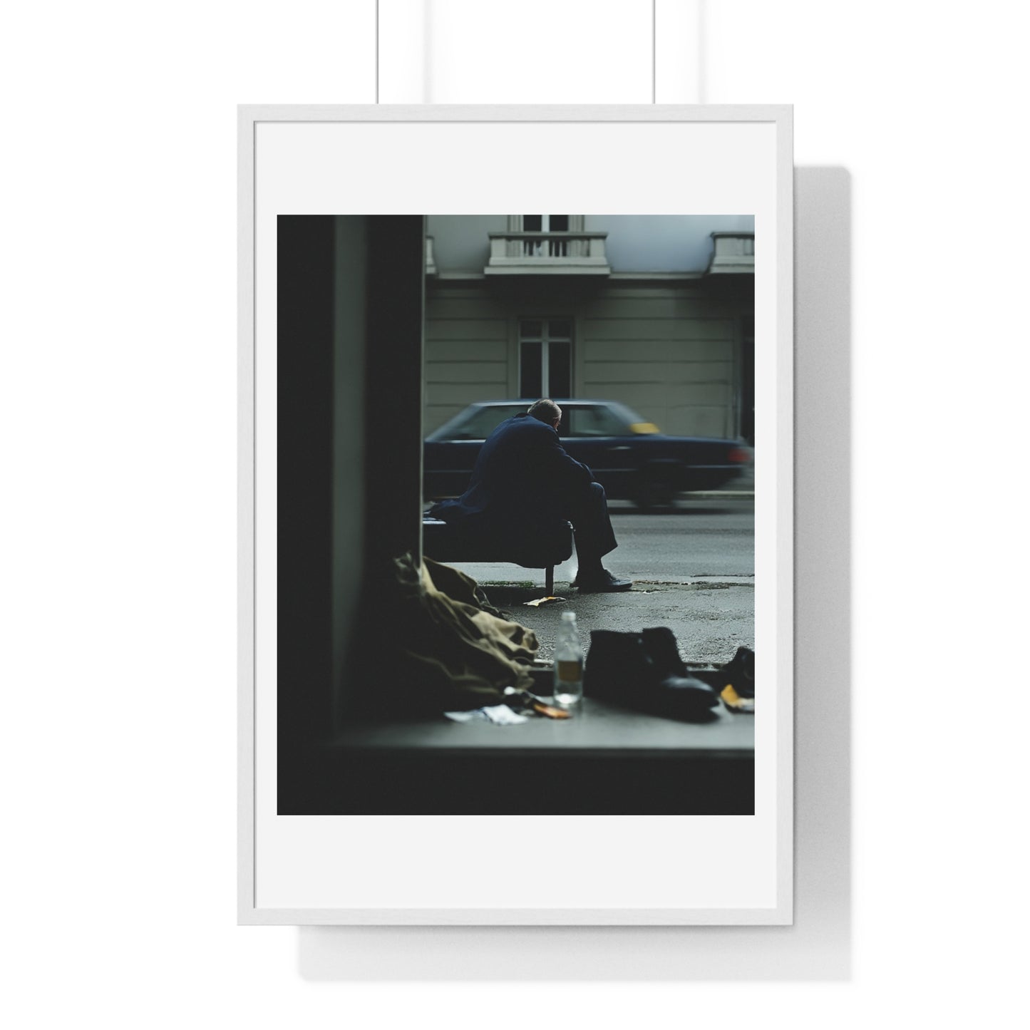 Raw Art Street Scene III 'Designed by AI' Framed Art Print