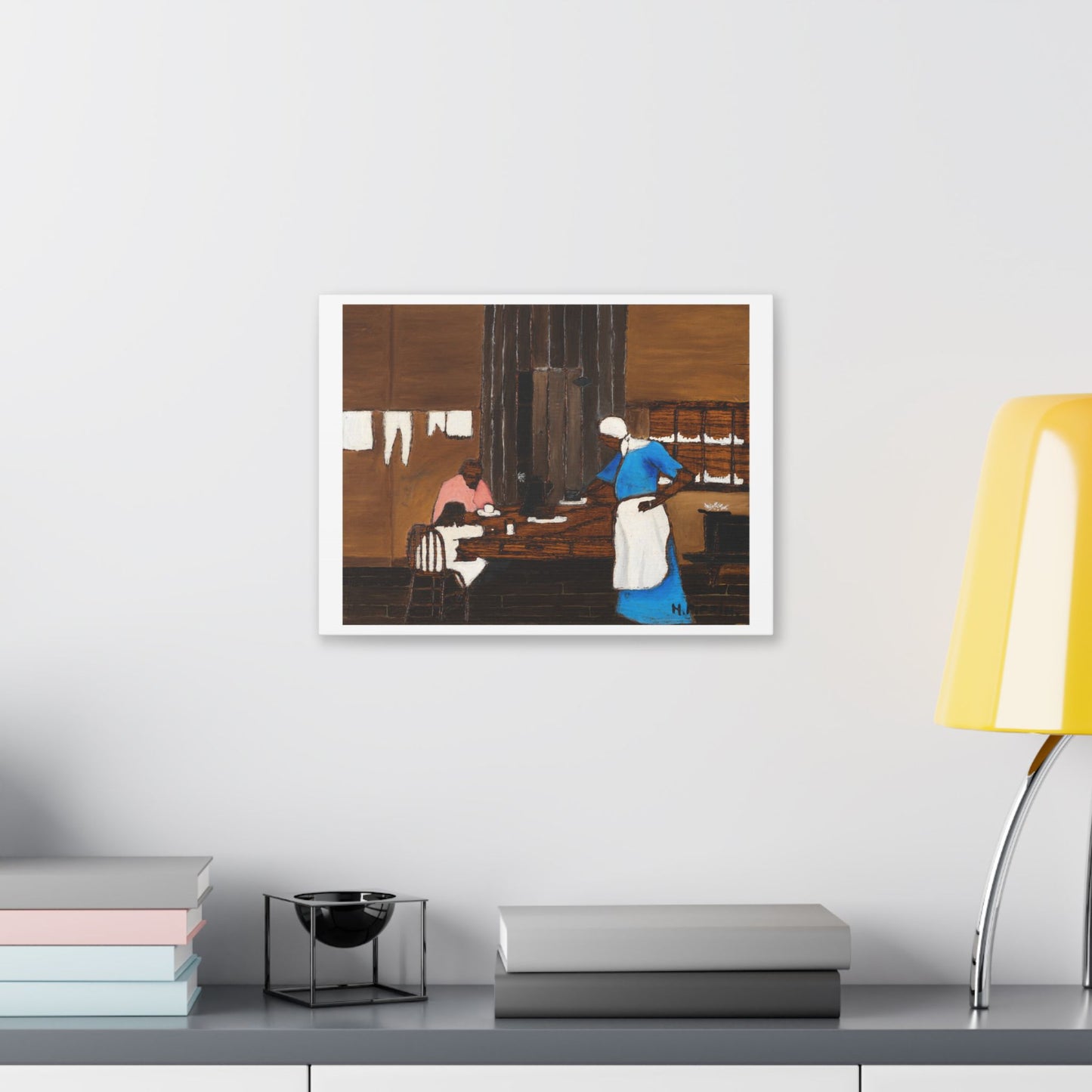 Supper Time by Horace Pippin (circa 1940), from the Original, Canvas Art Print