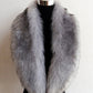 Faux Fox Fur Women's Shawl, Big Fur Collar Scarf