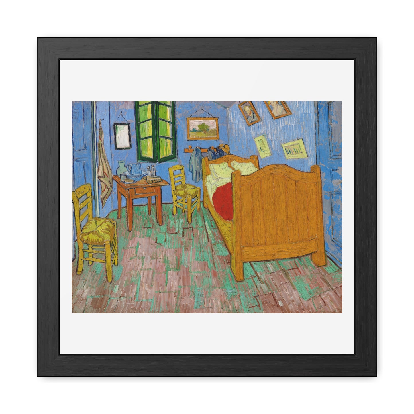 The Bedroom (1889) by Vincent Van Gogh, from the Original, Wooden Framed Print