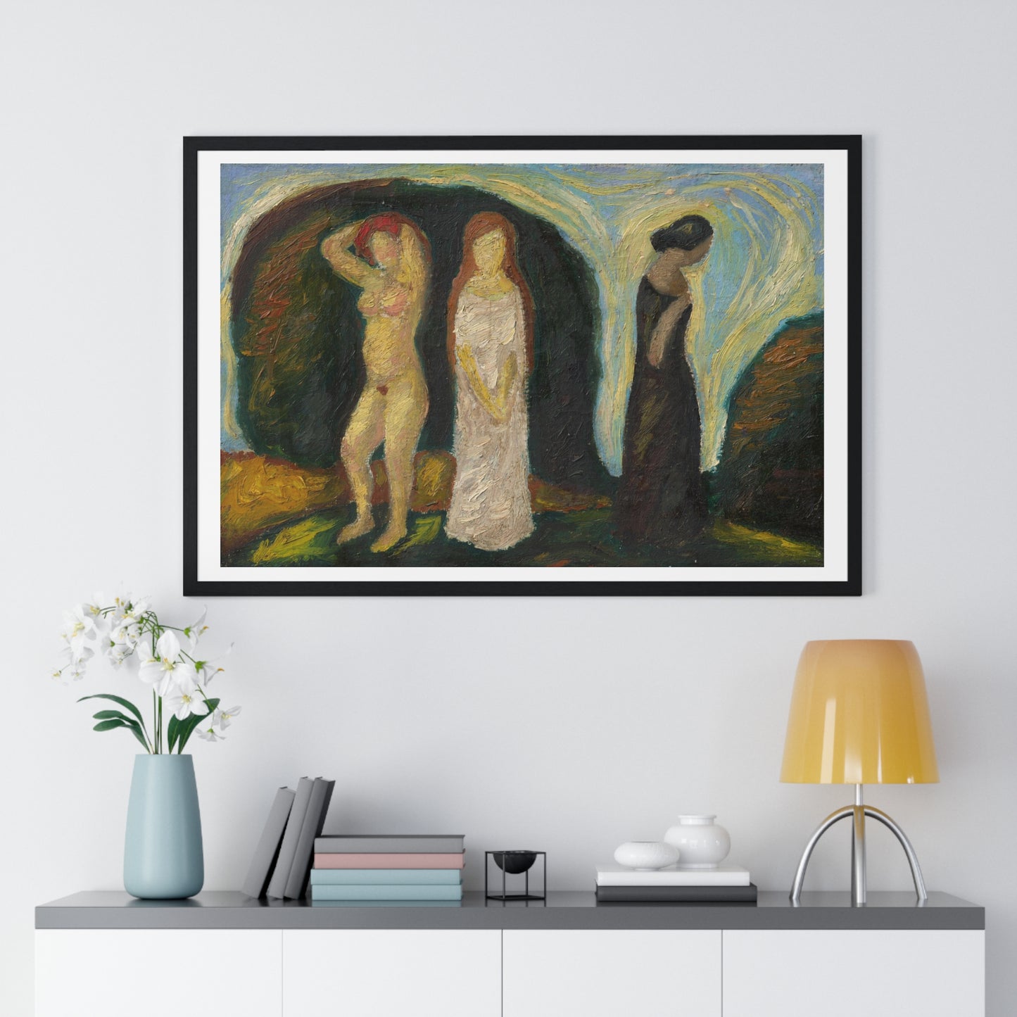 The Three Stages of a Woman's Life, by Mikuláš Galanda, from the Original, Framed Art Print