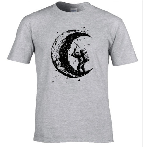 'Digging The Moon' Print T-Shirt