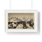 Vintage Photography, View of the Alps (1860–1861) by Bisson Frères, from the Original, Framed Print