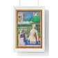 Renaissance Nude Illustration 'Bathsheba Bathing' (1498–1499) by Jean Bourdichon, from the Original, Framed Art Print