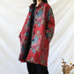 Vireous Cotton and Linen Women's Floral Retro Art Padded Coat
