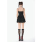 Dark in Love Crimson Shadow Layered-Lace Cake Dress