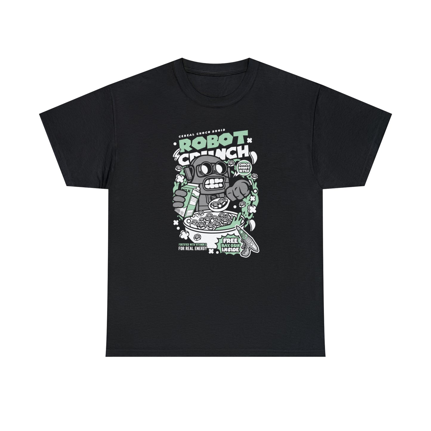 Robot Crunch Cartoon T-Shirt