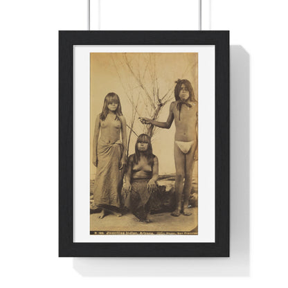 Jicorillas Indian, Arizona (circa 1875) Photographed by Isaiah West Taber, from the Original, Framed Print