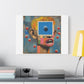 Twisted Portrait, Abstract Art Print on Canvas