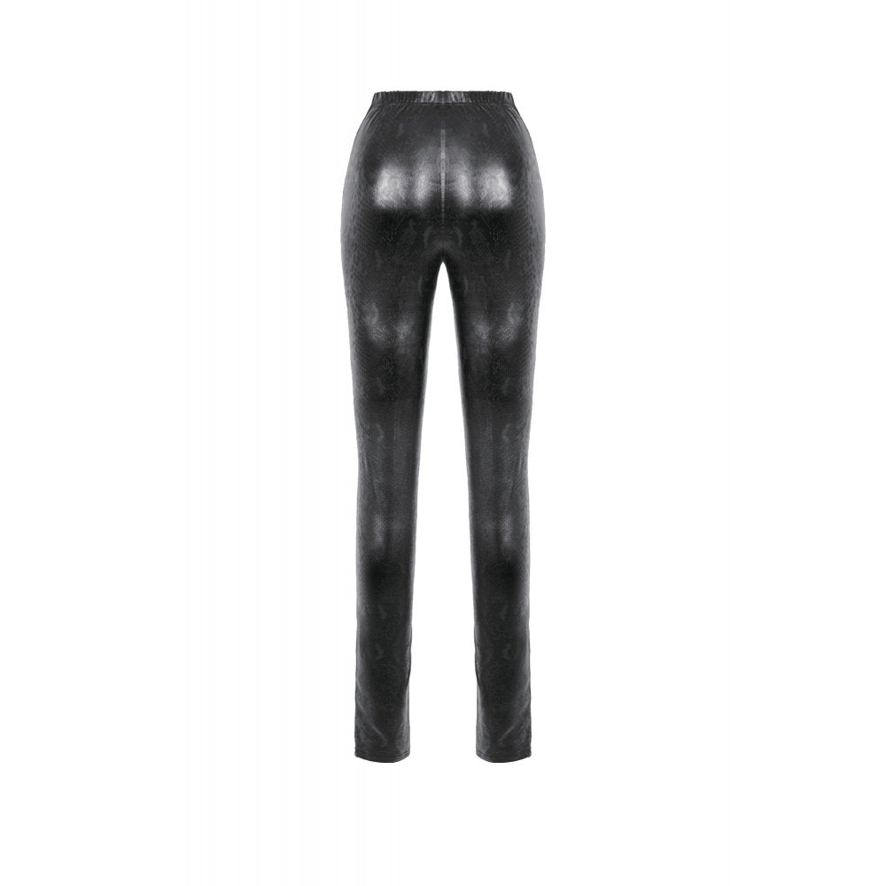 Dark in Love Serpentine Mesh-Panel Leggings