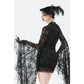Dark In Love Minerva Bell-Sleeve Lace Dress in Black