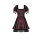 Dark in Love Red Black Lace Princess Dress