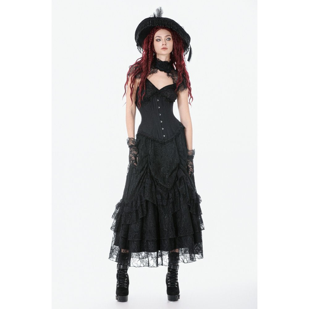 Dark in Love Talia Gothic Longline Metal-Boned Corset