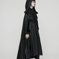 Punk Rave Punk Hooded Cloak in Black