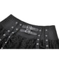 Dark in Love Punk Eyelet Lace-Layered Mini Skirt