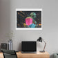 Alien Watching the Planet Earth Show 'Designed by AI' Satin Canvas Art Print