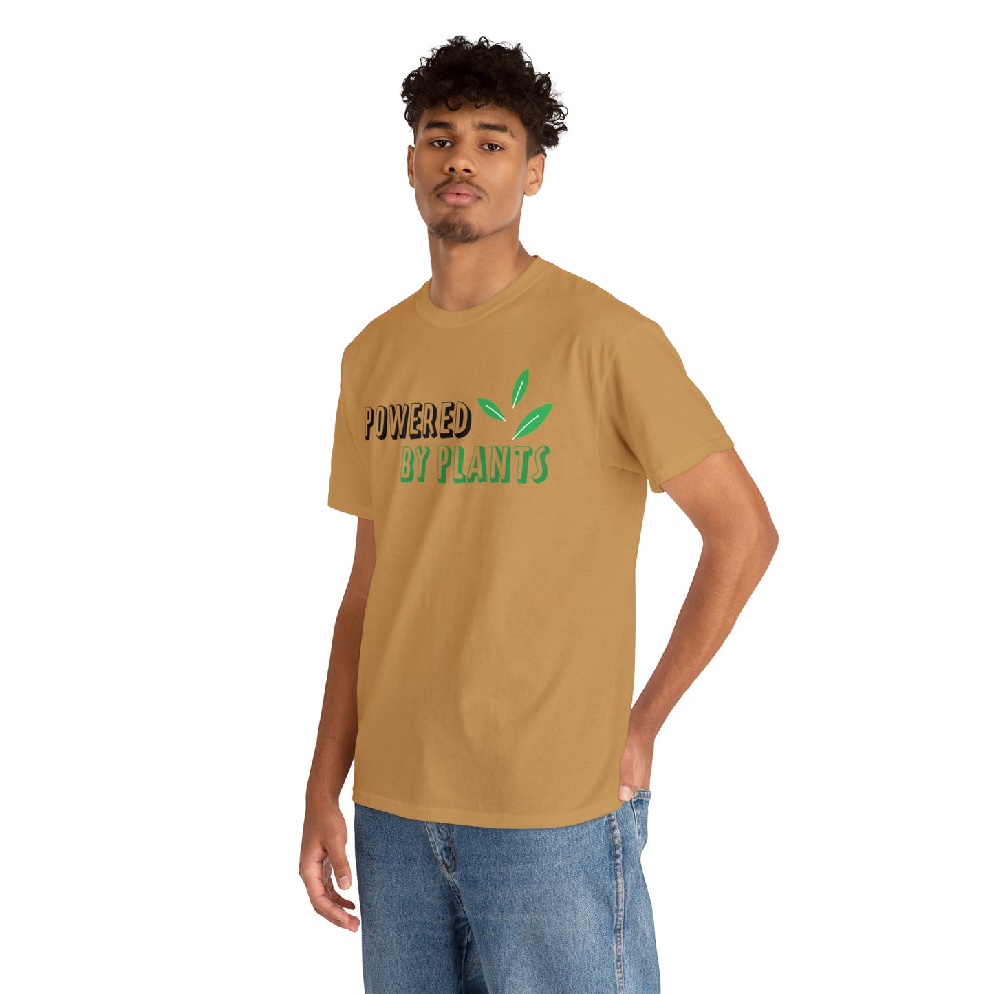 Powered By Plants Vegan T-Shirt Inspirational Unisex