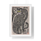 Talismanic Tiger (20th Century) Vintage Japanese Painting, from the Original, Framed Art Print