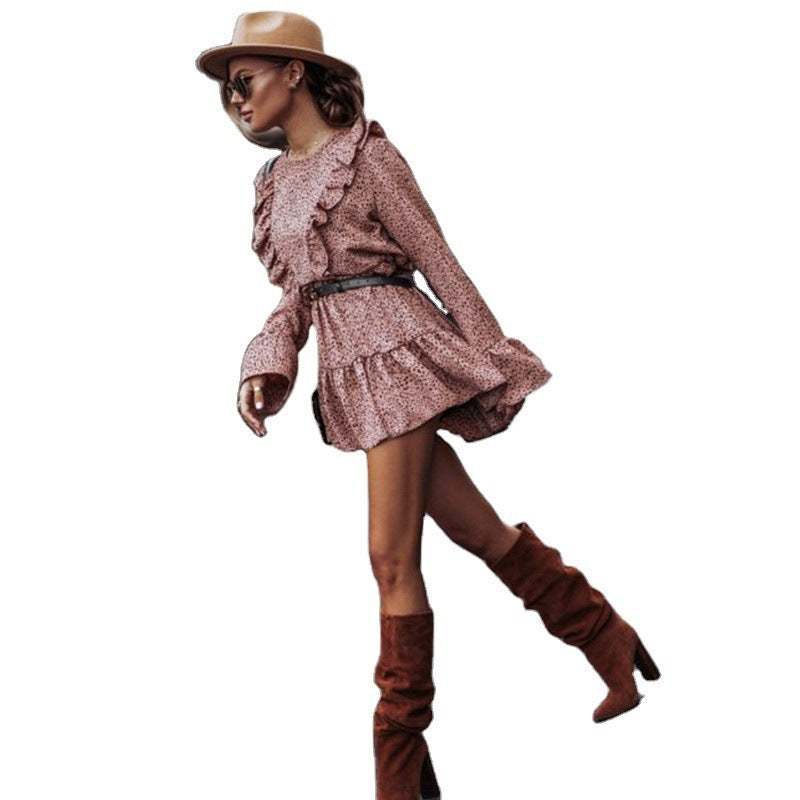 Vireous Bib Detail Summer Mini Dress