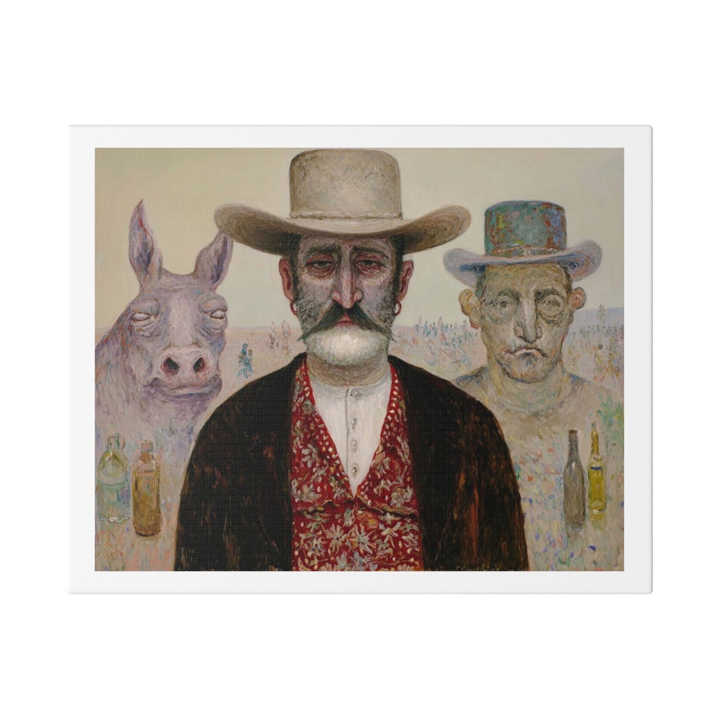 How the West Was Won IV 'Designed by AI' Canvas Art Print