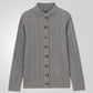 Men's Stand Collar Classic Jacquard Knit Cardigan