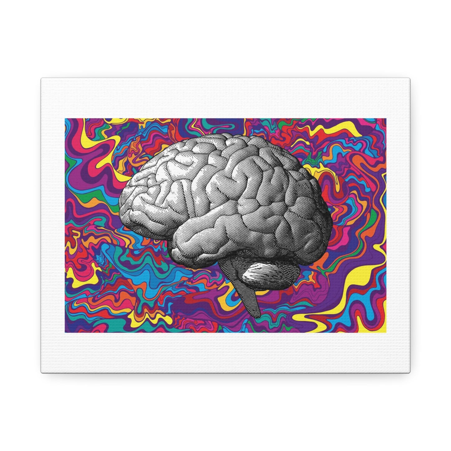 The Psychedelic Mind Art Print on Satin Canvas