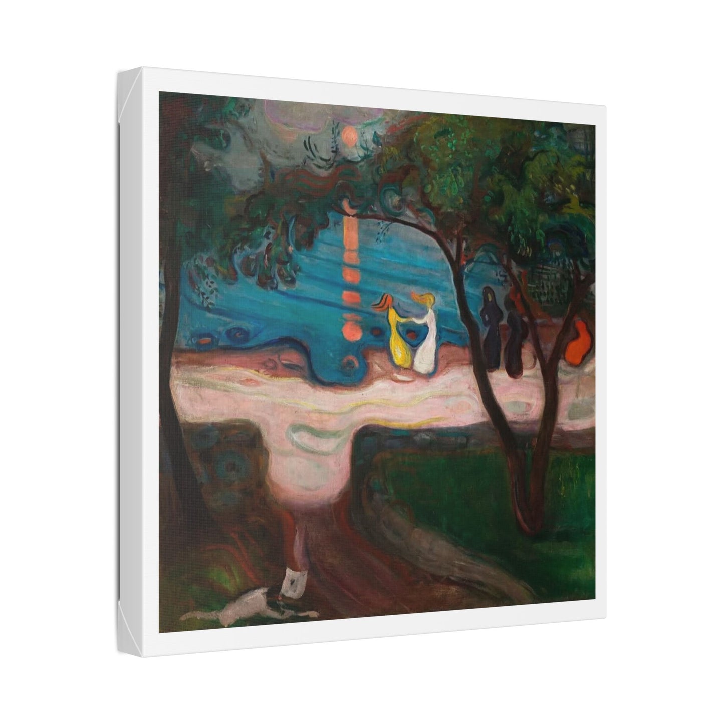 Dance on the Shore also known as the Dance of Life (circa 1900) by Edvard Munch, from the Original, Canvas Art Print