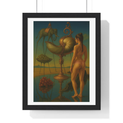 Waterfront Reality Distortion, Surrealist Art, Large Decor Print
