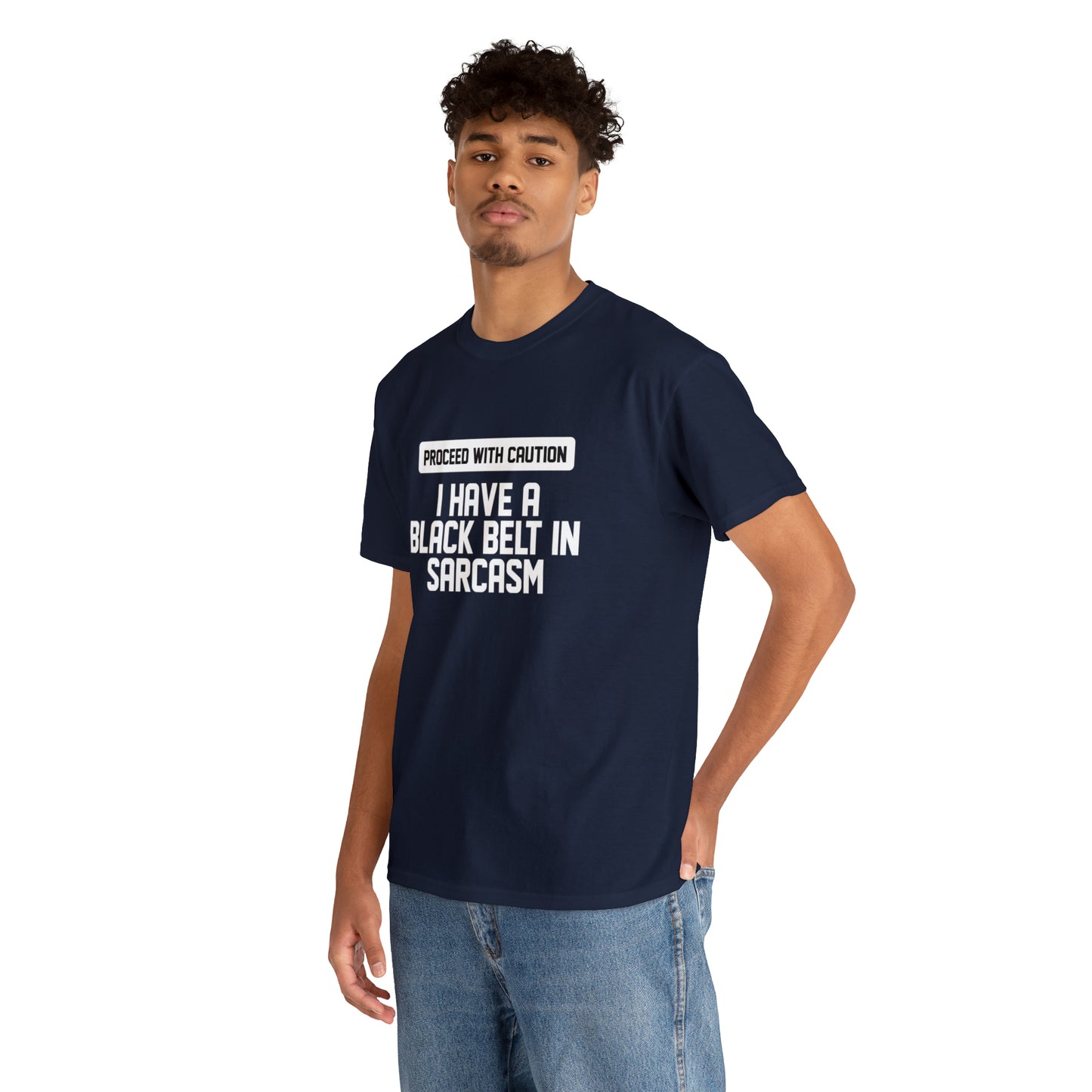 Black Belt In Sarcasm Funny T-Shirt