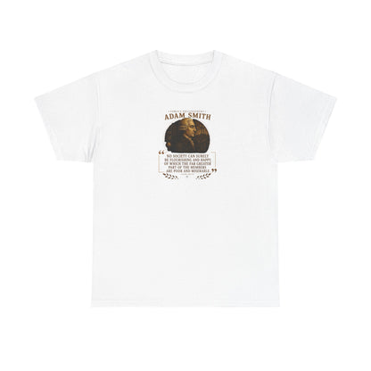 Adam Smith on Goals for Government and Society, Philosophy Tribute T-Shirt