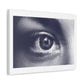 Human Eye Pixel Art Print on Satin Canvas