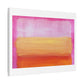 Pink Abstract Palette Knife Painting, Canvas Art Print