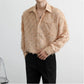 Men's Fashion Fringe Long Sleeve Shirt Jacket