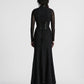 Punk Rave Seraphine Spinal Lace Panel Maxi Dress In Black