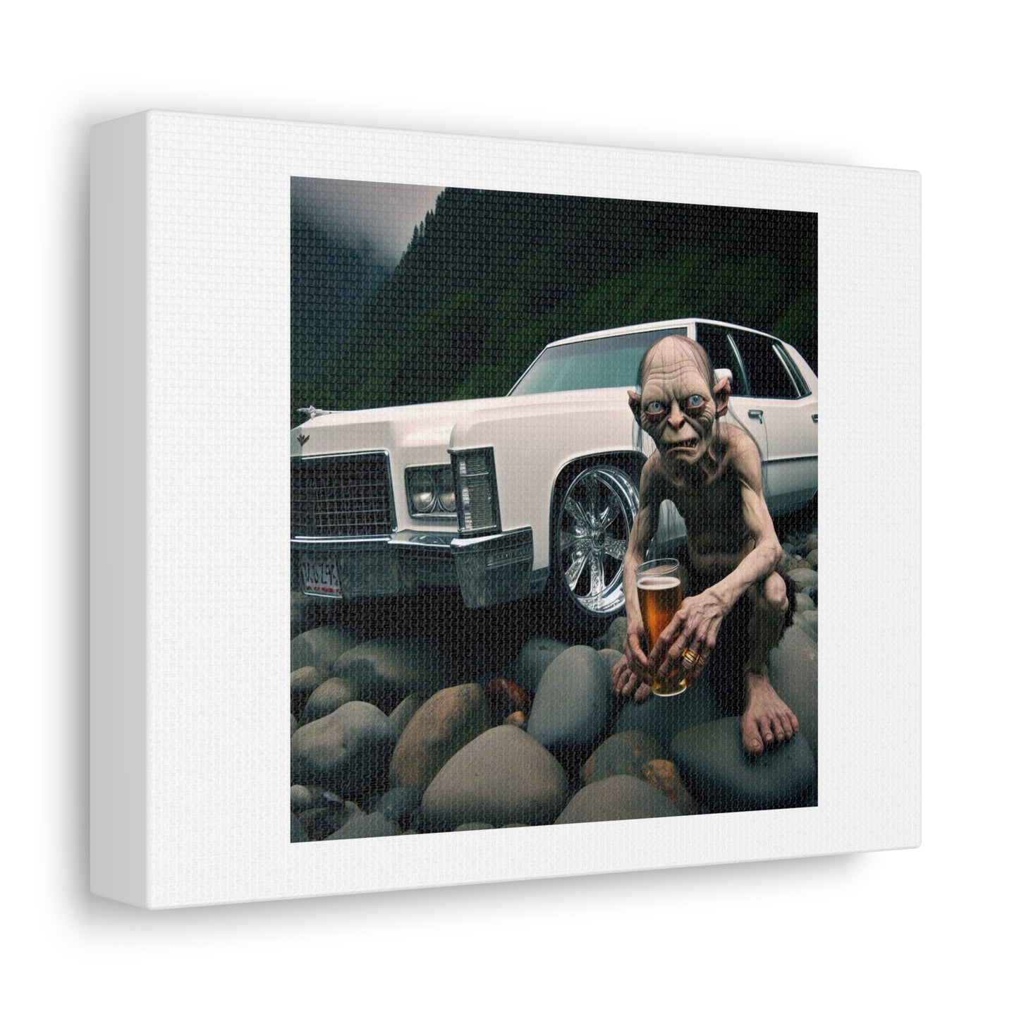 A New Movie Just Dropped 'The Lord of the Rims' 'Designed by AI' Art Print on Canvas