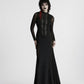 Punk Rave Seraphine Spinal Lace Panel Maxi Dress In Black